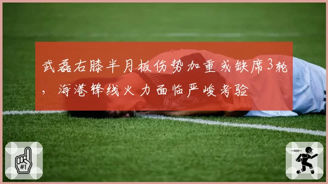 武磊右膝半月板伤势加重或缺席3轮,海港锋线火力面临严峻考验